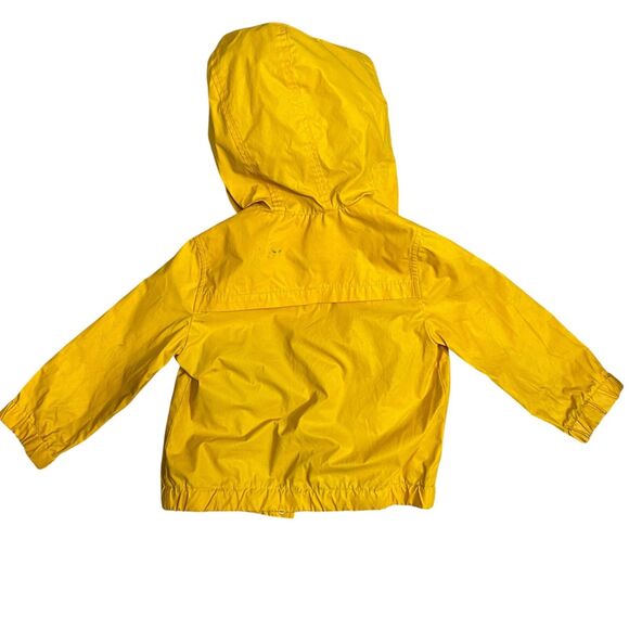 Crew Cuts 3 Yellow Hooded Rain Coat Lined Polyester (some marks) Polyester Blen - Picture 7 of 8